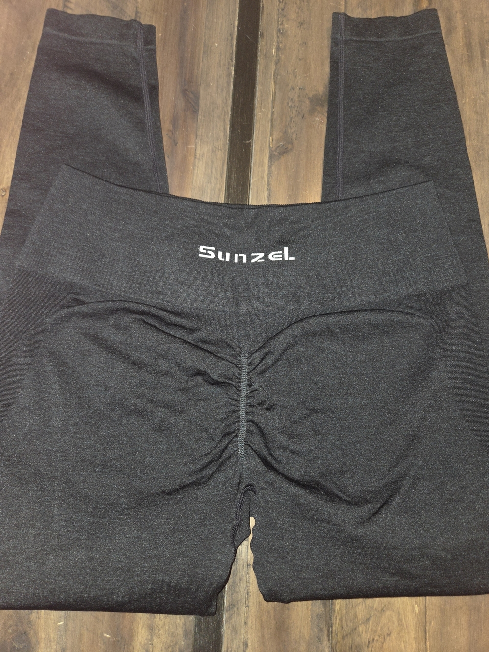 Sunzel High-Waist Scrunch Leggings - Black Heather